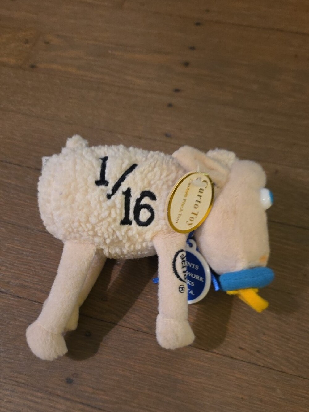 Serta Counting Sheep # 16 Vintage Cream Plush Stuffed Animal -NEW